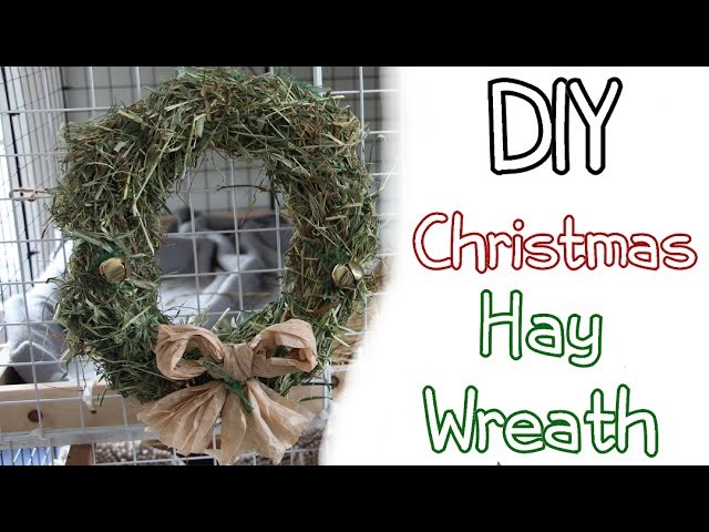 How To Make DIY Rabbit Toy-Hay Wreath-Homemade Christmas DIY