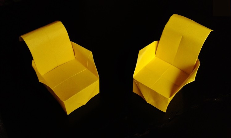 How to make paper armchair origami