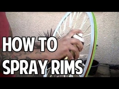 How To Spray Your Bicycle Rims