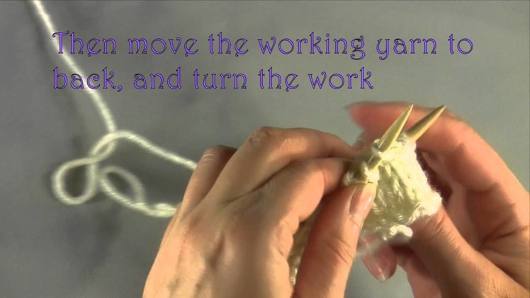 How to Wrap and Turn on the Purl side