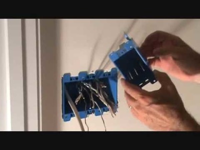 Installing a 3 gang electrical cut in light switch box