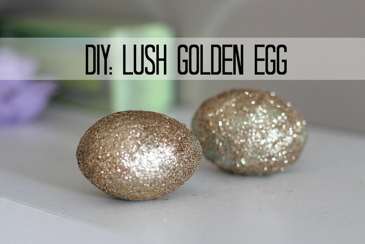 Lush DIY: GOLDEN EGG- bath melt and bath bomb in one ! + demo!