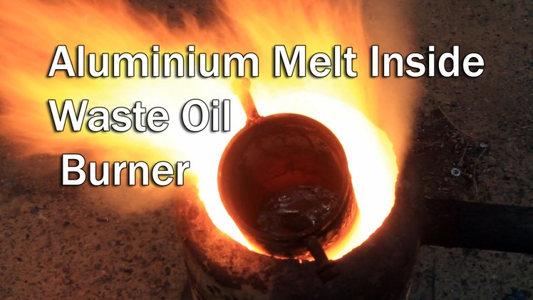 Making a metal melting furnace from DIY oil burner