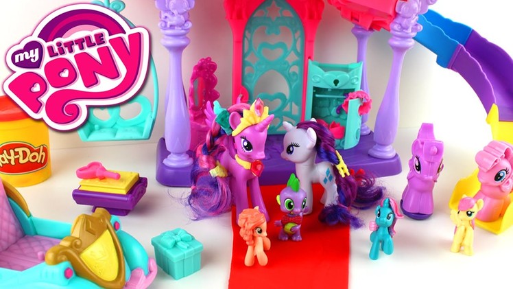 My Little Pony Friendship Rainbow Kingdom Play-Doh Twilight Sparkle Princess Celebration Cars Set