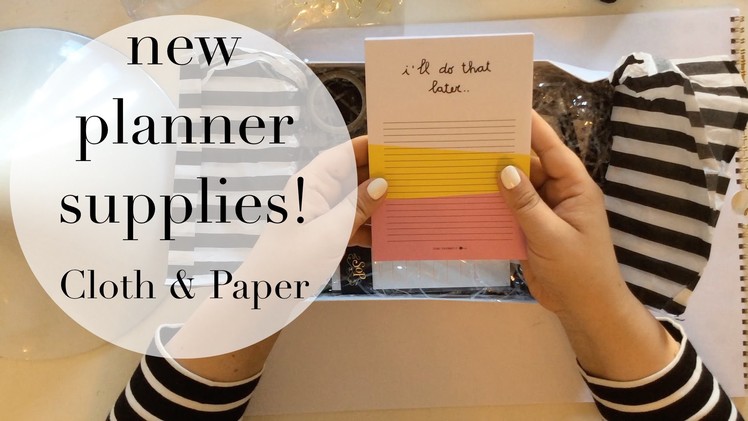 New Favorite Planner Supplies! Haul ft. Cloth & Paper | Rifle Paper Co Agenda, Gold Stickers & More!