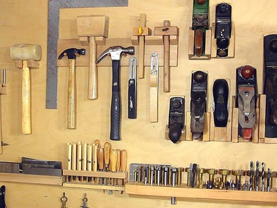 Not a french cleat system for organizing hand tools