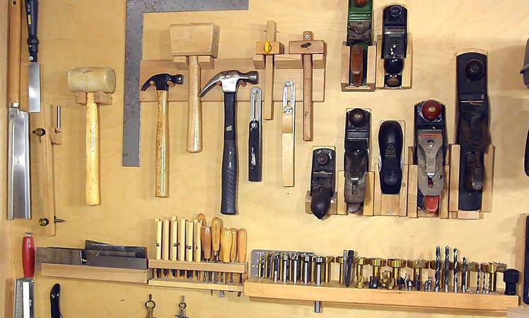 Not a french cleat system for organizing hand tools
