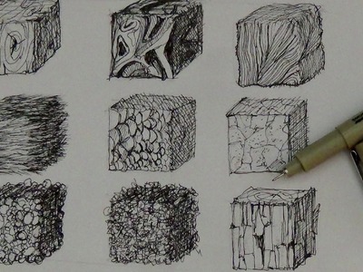 Pen and Ink Drawing Tutorials | How to create realistic textures