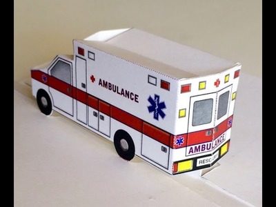 Pop-up Paper Ambulance