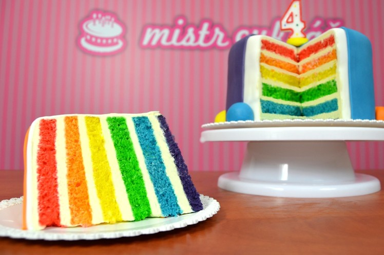 Rainbow Cake - HOW TO TUTORIAL