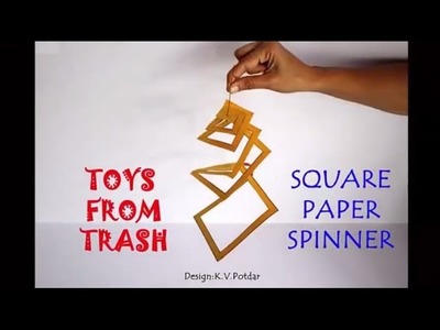 Square Paper Spinner | Hindi | Amazing Spinner!