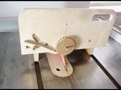 Table saw circle and gear jig