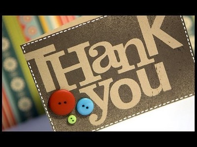 Thank You (alpha sticker masking) - Make a Card Monday #74