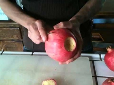 The correct way to eat a pomegranate