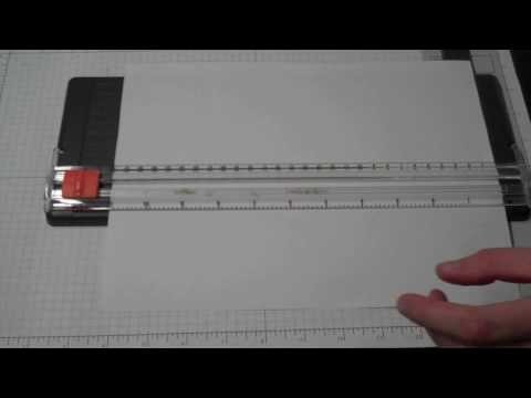Using photocopy paper to cut "clean" edges on cardstock with your personal paper trimmer
