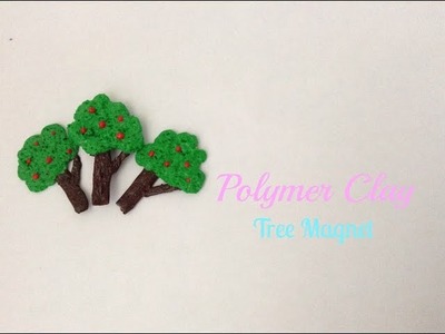 DIY ♡ Polymer Clay Tree Magnet