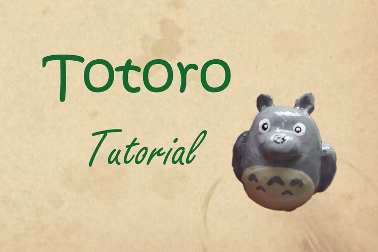 ~Fimo Tutorial~ Totoro Ghibli Charm - Polymer clay