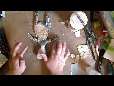 Polymer Clay Art doll-Adding Papers