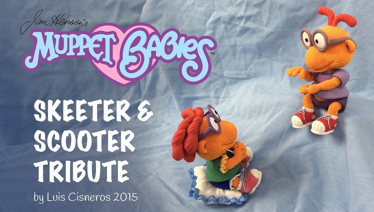 Polymer Clay Tutorial - How to create BABY SKEETER & SCOOTER tribute from the TV show Muppet Babies
