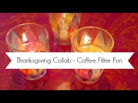 Thanksgiving Collab | DIY Home Decor and Kids Craft | Coffee Filter Fun