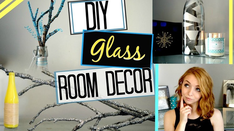 DIY Pinterest Inspired Glass Bottle ROOM DECOR!
