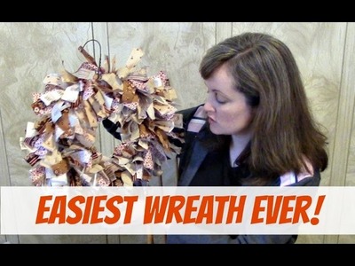 How To Make A Rag Wreath | DIY Craft | Mom Prepares