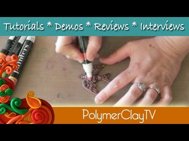 How to use Resin Adornments Embellishments to make polymer clay projects