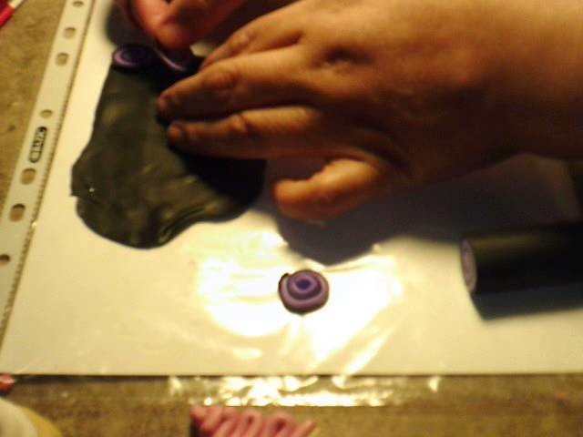 Jelly roll 1 of 2. .polymer clay cane how to decorate a pen with a jelly roll cane (spanish)