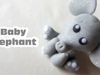 Kawaii Baby Elephant. Polymer Clay Tutorial