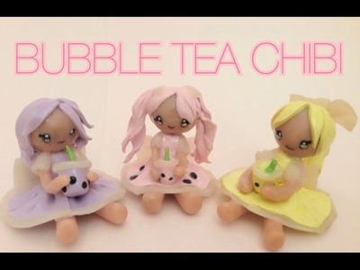 Polymer Clay Bubble Tea Girl Chibi Tutorial