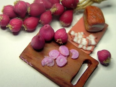 Polymer clay red onion tutorial