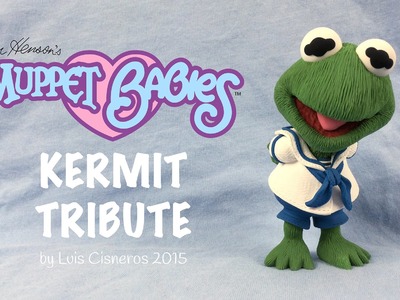 Polymer Clay Tutorial - How to create BABY KERMIT tribute from the TV show Muppet Babies