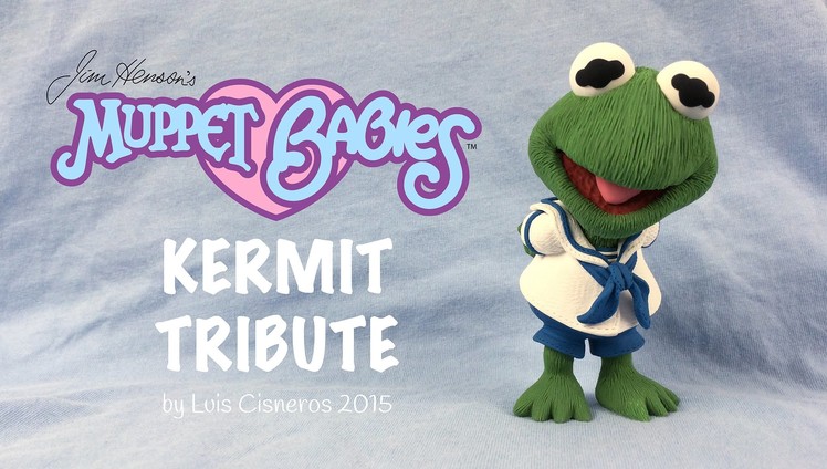 Polymer Clay Tutorial - How to create BABY KERMIT tribute from the TV show Muppet Babies