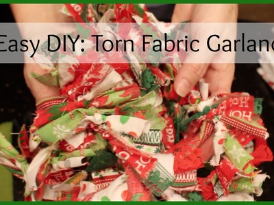 Super Easy DIY:Torn Fabric Garland