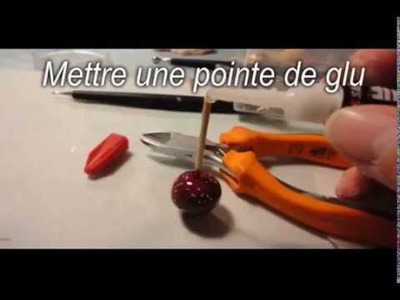 Tuto pomme d'amour. apple love tutorial polymer clay