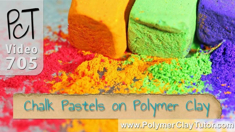 Chalk Pastels on Polymer Clay (Solid and Liquid Clay)