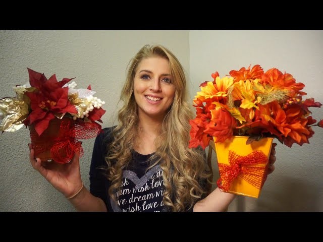 DIY Dollar Tree Flower Arrangement for ANY Holiday!