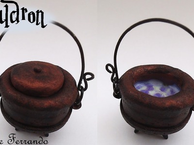 Easy Miniature Polymer Clay Witch's Cauldron Tutorial | Maive Ferrando