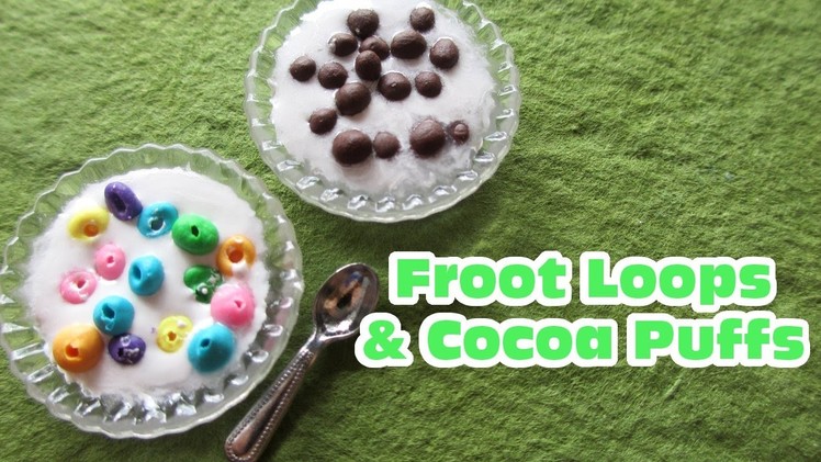Froot Loops & Cocoa Puffs. Polymer Clay Cereal TUTORIAL