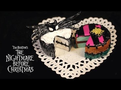 HOW TO: JACK & SALLY POLYMER CLAY CAKES - NIGHTMARE BEFORE CHRISTMAS