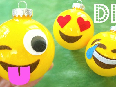 How to Make Christmas Ornaments: Emojis | DIY Christmas Decorations