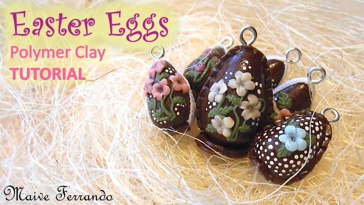 Miniature Polymer Clay Chocolate Easter Eggs Tutorial