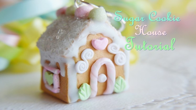 Polymer Clay Sugar Cookie House Ornament Tutorial Polymer clay Gingerbread House Alternative