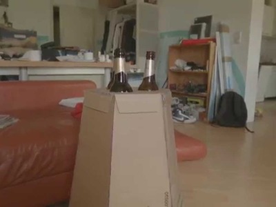 Cardboard DIY beer table - The beer butler