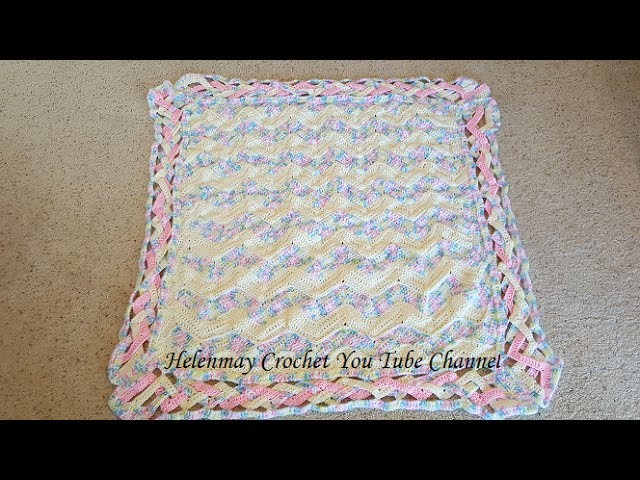 Crochet Heirloom Rainbow Chevron Baby Blanket DIY Tutorial