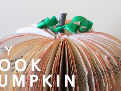 DIY Book Pumpkin