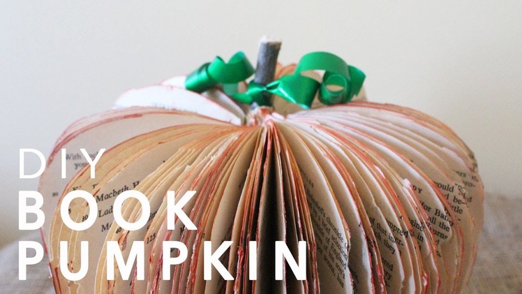 DIY Book Pumpkin