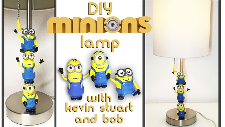 How to make a Kevin Stuart Bob Minion Banana Toy Lamp Polymer Clay from Minions 2 Despicable Me 2