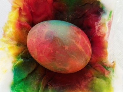 Make a Colorful Easter Eggs Using Cotton - DIY Crafts - Guidecentral
