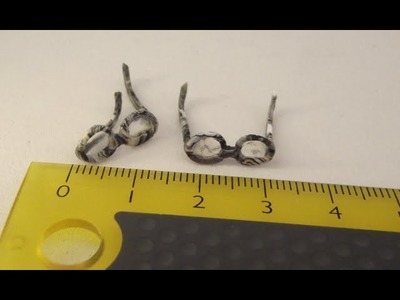 Polymer Clay Miniature -  Glasses